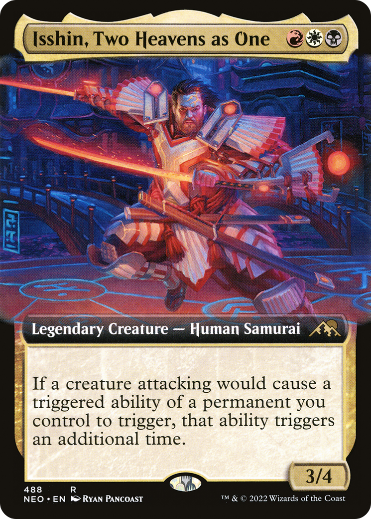 Isshin, Two Heavens as One (Extended Art) (488) - Kamigawa: Neon Dynasty