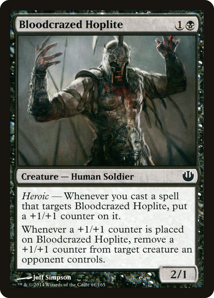 Bloodcrazed Hoplite (061) Foil - Journey into Nyx