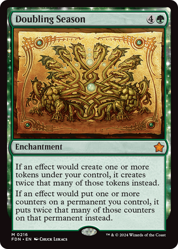 Doubling Season (216) Foil - Foundations