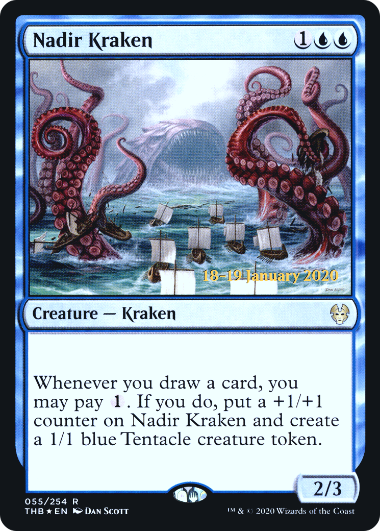 Nadir Kraken (055) Foil - Theros Beyond Death Promos