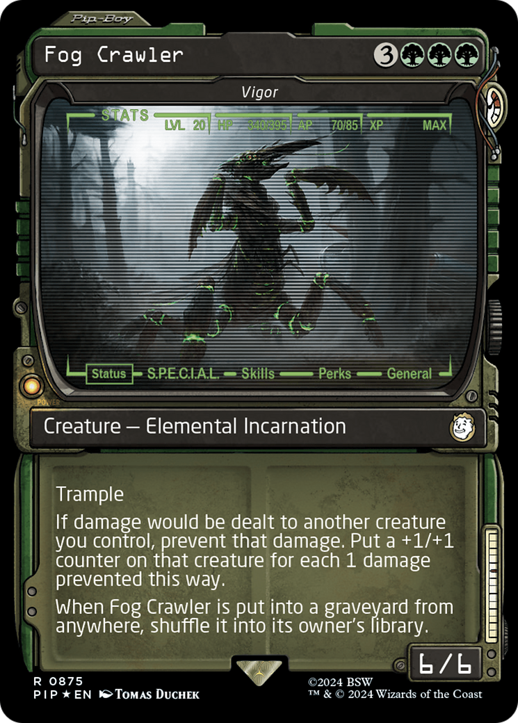 Fog Crawler – Vigor (Showcase) (Surge Foil) (Showcase) (875) Foil - Fallout
