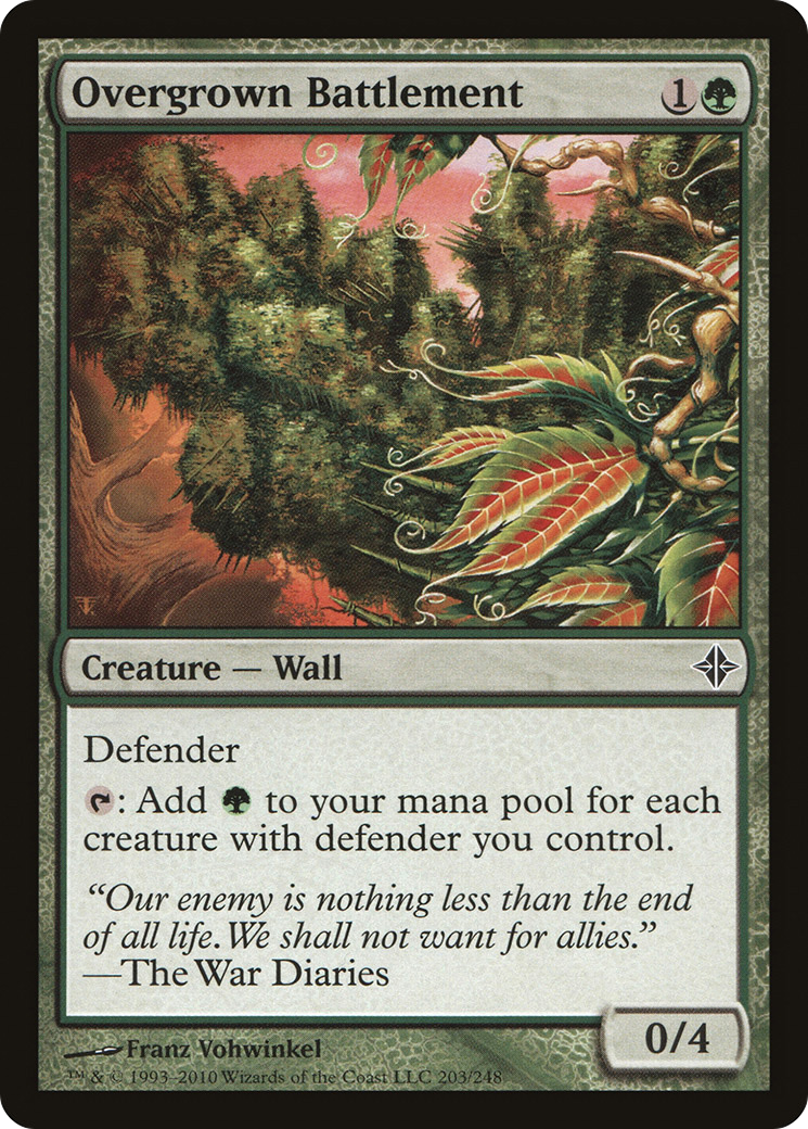 Overgrown Battlement (203) Foil - Rise of the Eldrazi