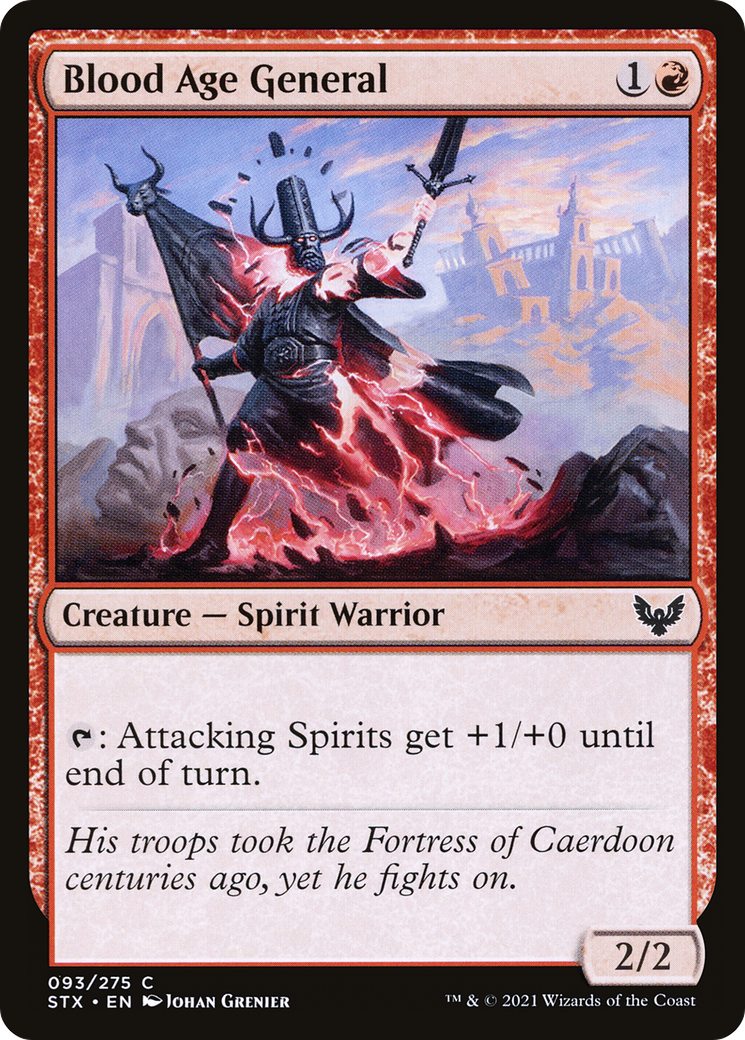 Blood Age General (093) Foil - Strixhaven: School of Mages