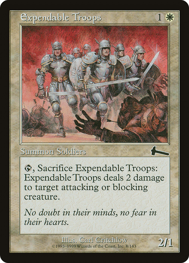 Expendable Troops (008) Foil - Urza's Legacy