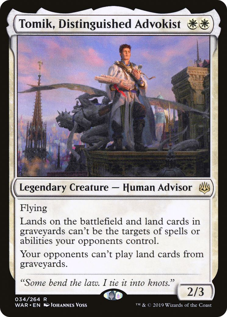 Tomik, Distinguished Advokist (034) Foil - War of the Spark