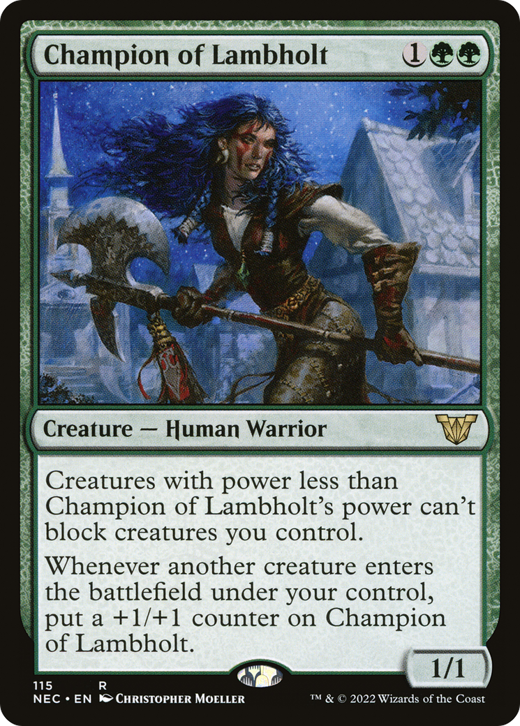 Champion of Lambholt (115) - Neon Dynasty Commander