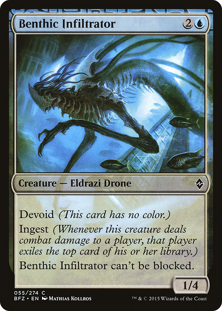 Benthic Infiltrator (055) Foil - Battle for Zendikar