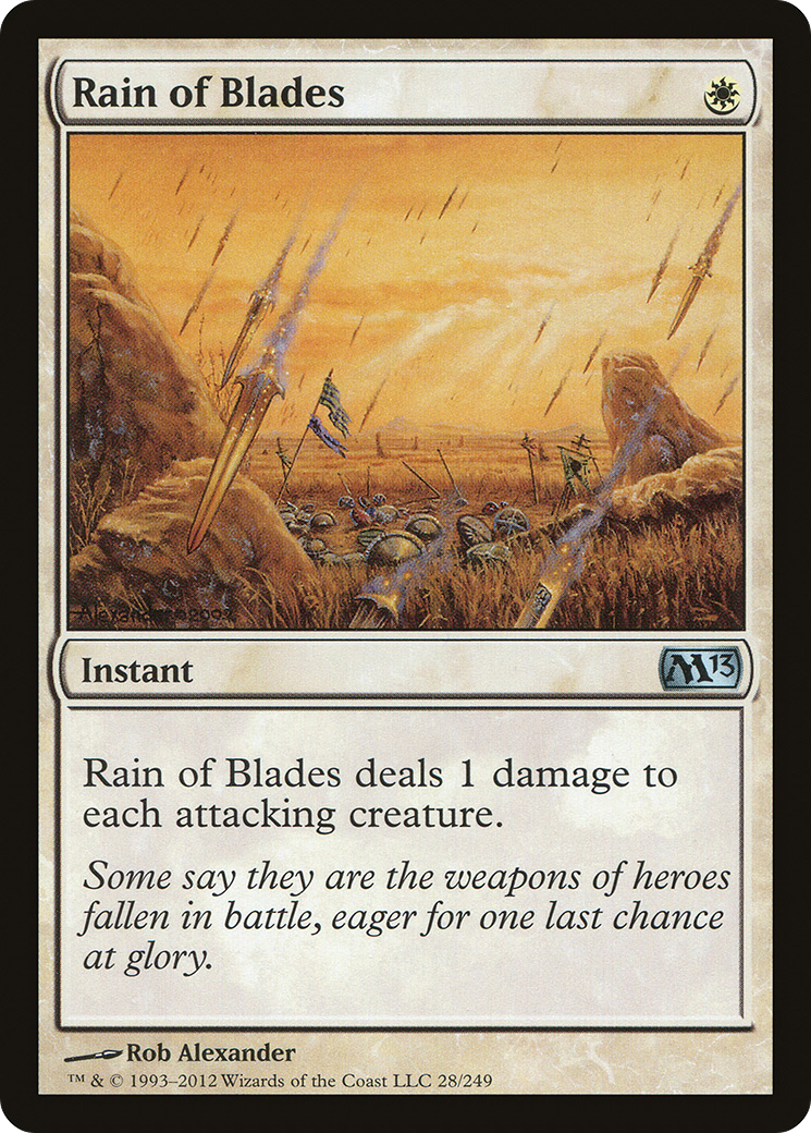 Rain of Blades (028) Foil - Magic 2013