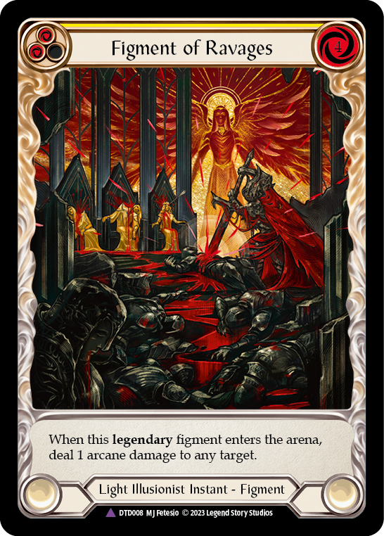 Figment of Ravages // Sekem, Archangel of Ravages (Marvel) (DTD008) Cold Foil - Dusk till Dawn