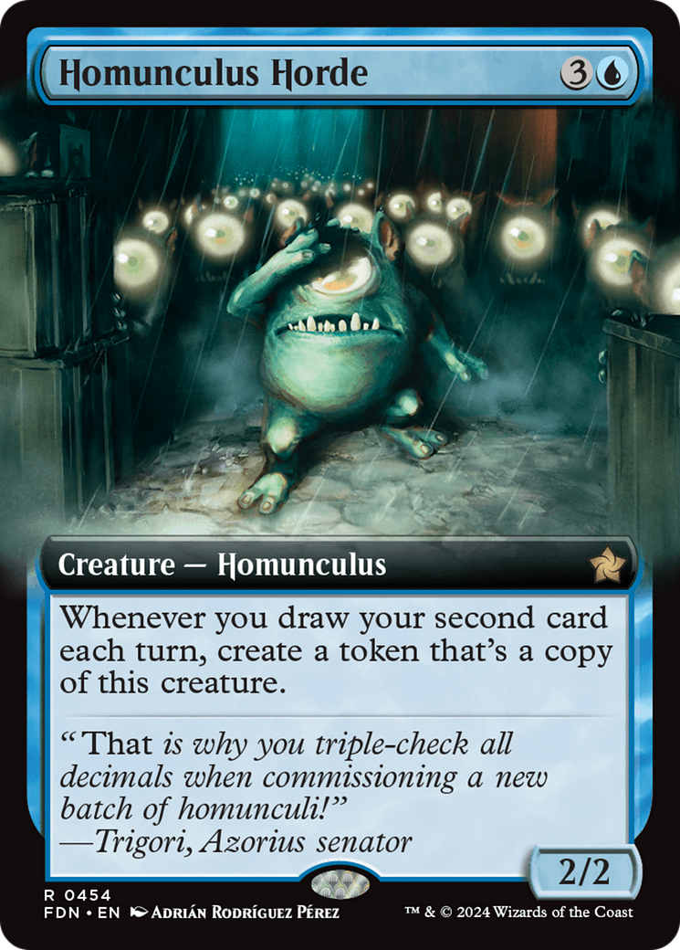 Homunculus Horde (Extended Art) (454) Foil - Foundations