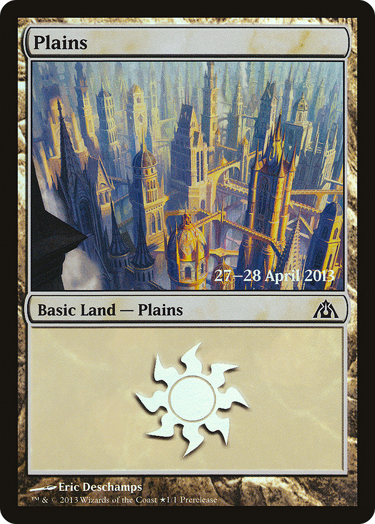 Plains (157★) Foil - Dragon's Maze Promos