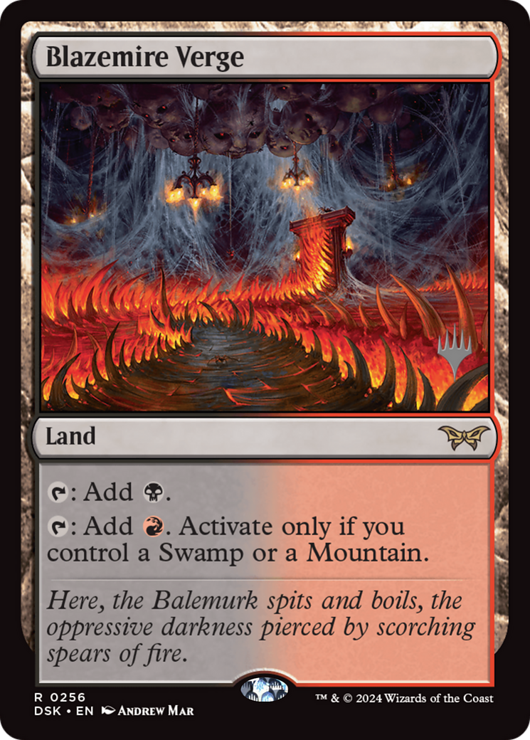 Blazemire Verge (256) Foil - Duskmourn: House of Horror Promos