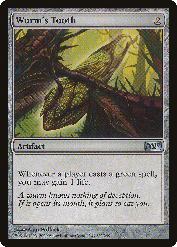 Wurm's Tooth (222) Foil - Magic 2010