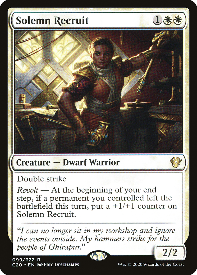 Solemn Recruit (099) - Commander 2020