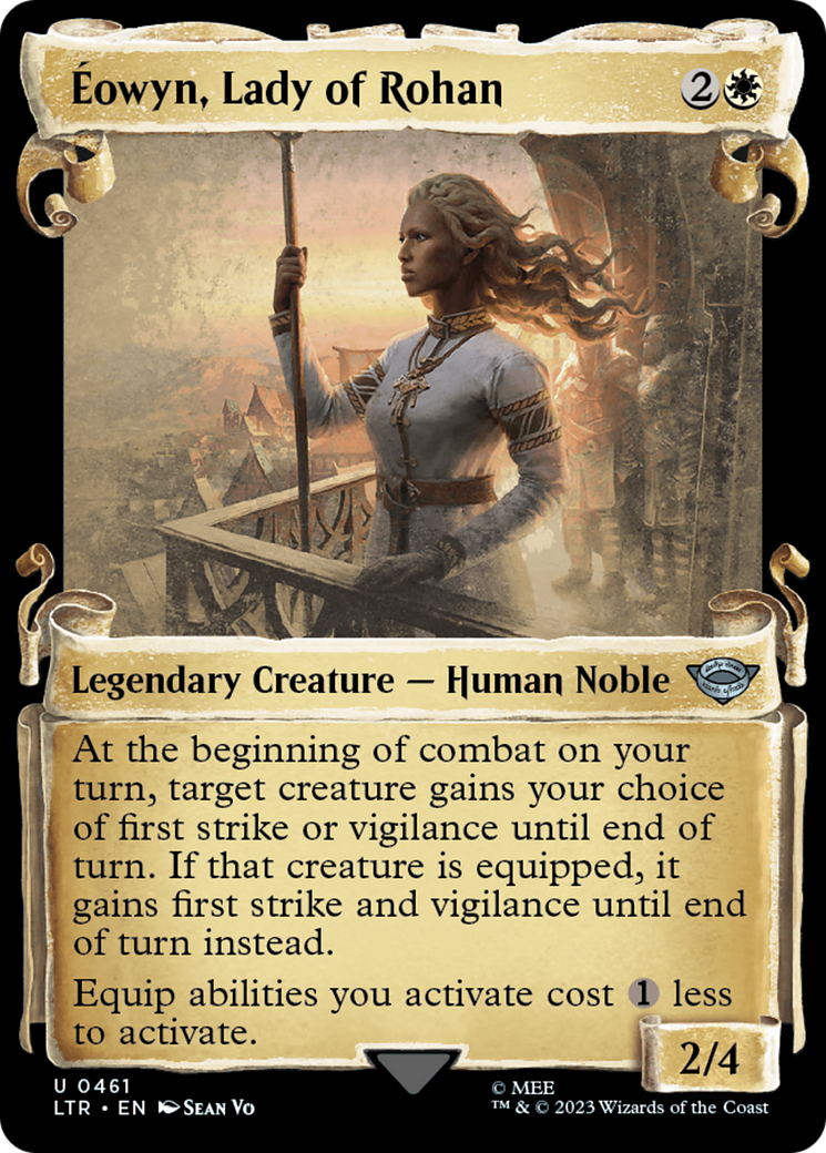 Eowyn, Lady of Rohan (Showcase Scrolls) (Showcase) (461) Foil - The Lord of the Rings: Tales of Middle-earth