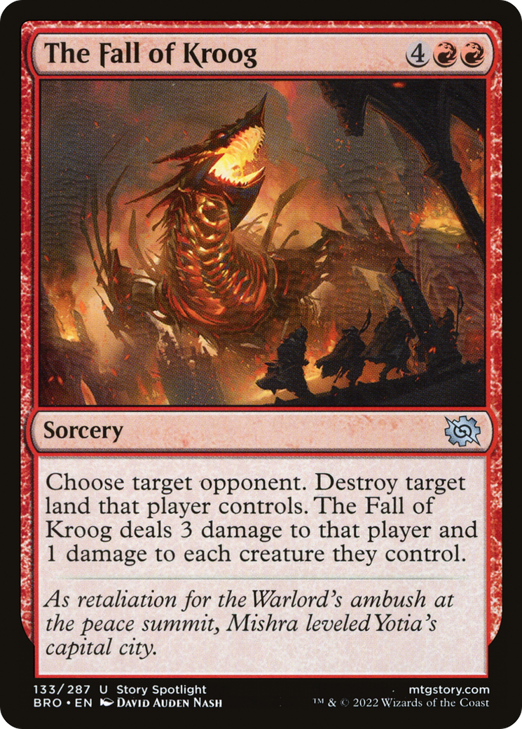 The Fall of Kroog (133) Foil - The Brothers' War