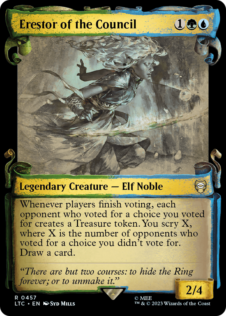 Erestor of the Council (Showcase) (457) Foil - Tales of Middle-earth Commander