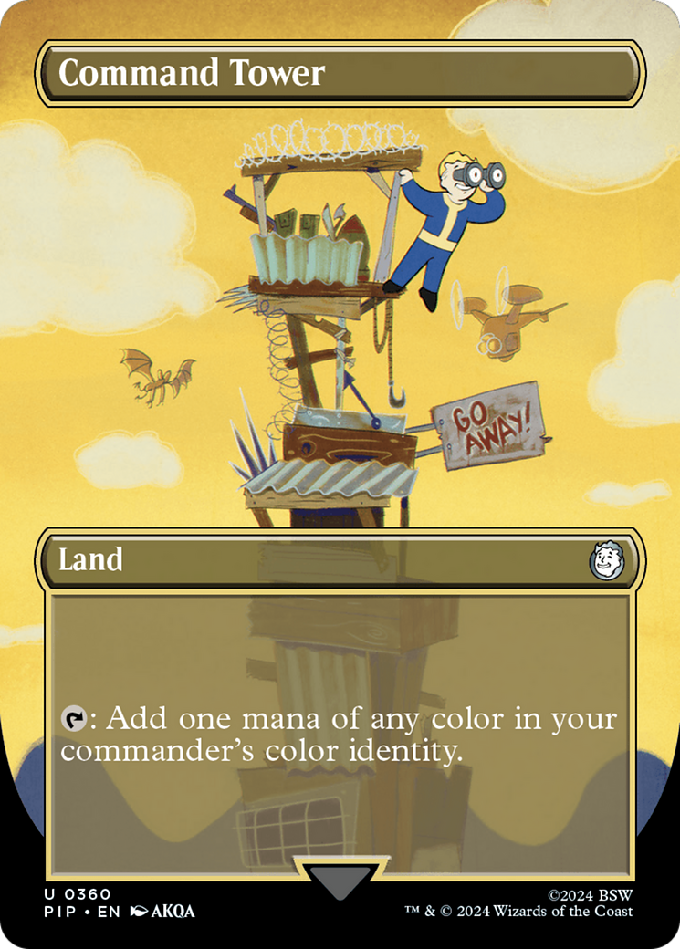 Command Tower (Borderless) (360) Foil - Fallout