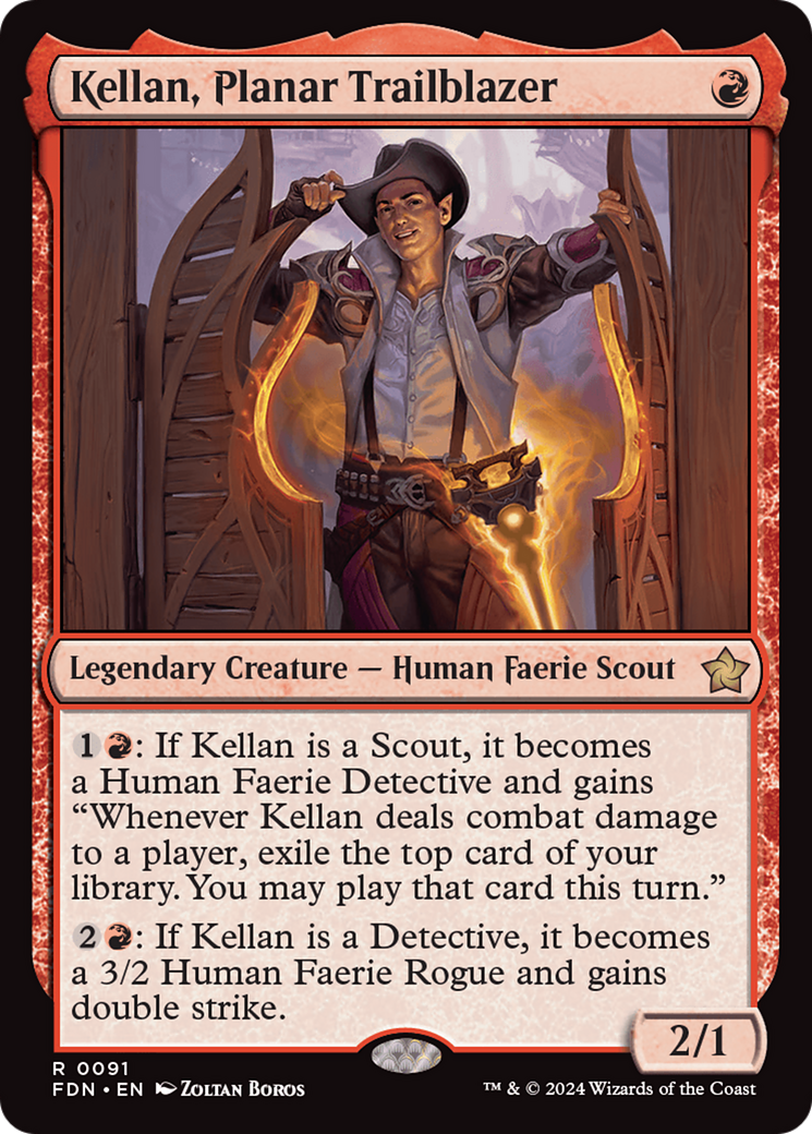 Kellan, Planar Trailblazer (091) Foil - Foundations