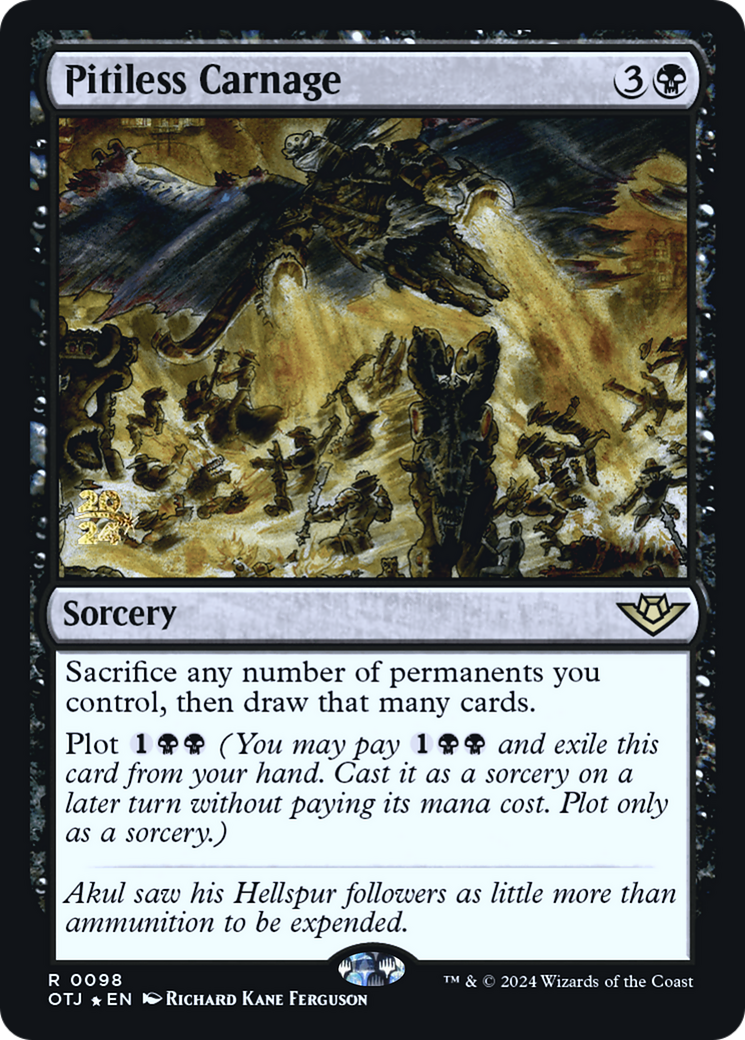 Pitiless Carnage (098) Foil - Outlaws of Thunder Junction Promos