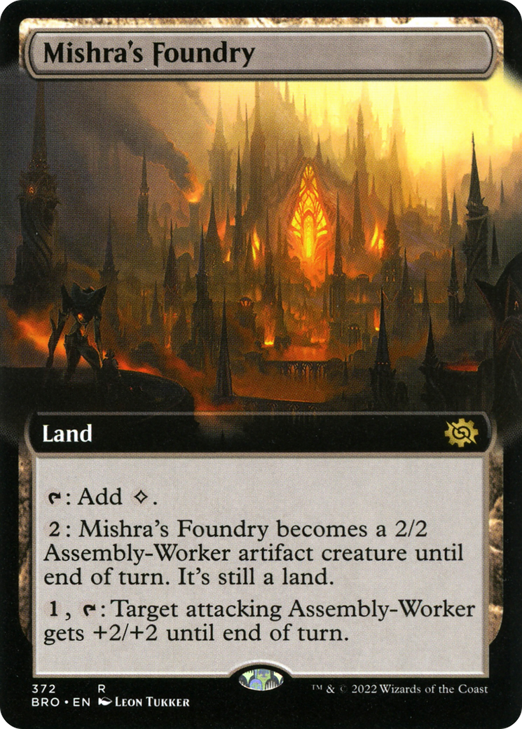 Mishra's Foundry (Extended Art) (372) Foil - The Brothers' War