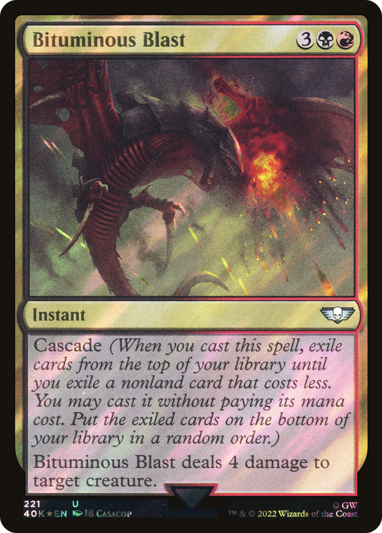 Bituminous Blast (221) Surge Foil - Warhammer 40,000 Commander
