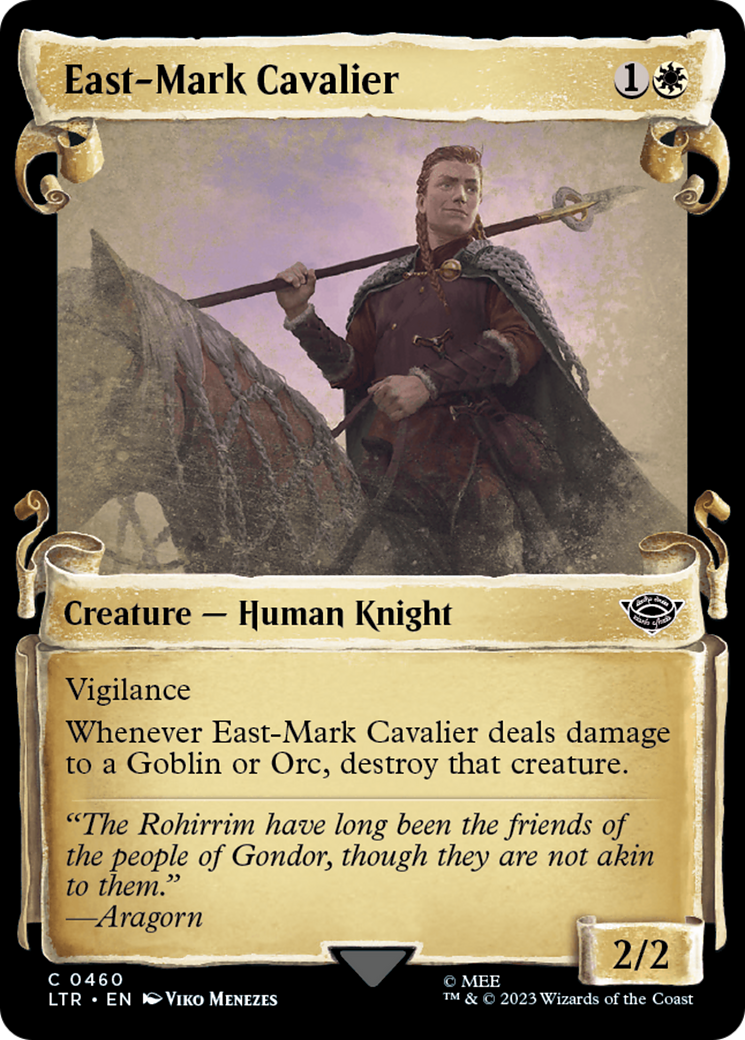 East-Mark Cavalier (Showcase) (460) Foil - The Lord of the Rings: Tales of Middle-earth