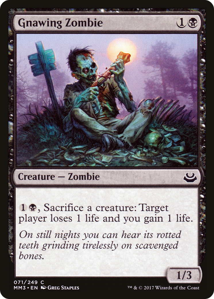 Gnawing Zombie (071) Foil - Modern Masters 2017
