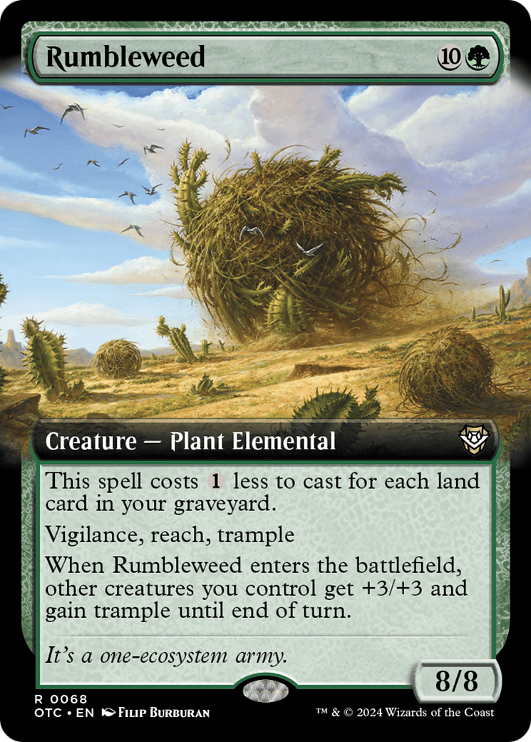 Rumbleweed (Extended Art) (068) - Outlaws of Thunder Junction Commander