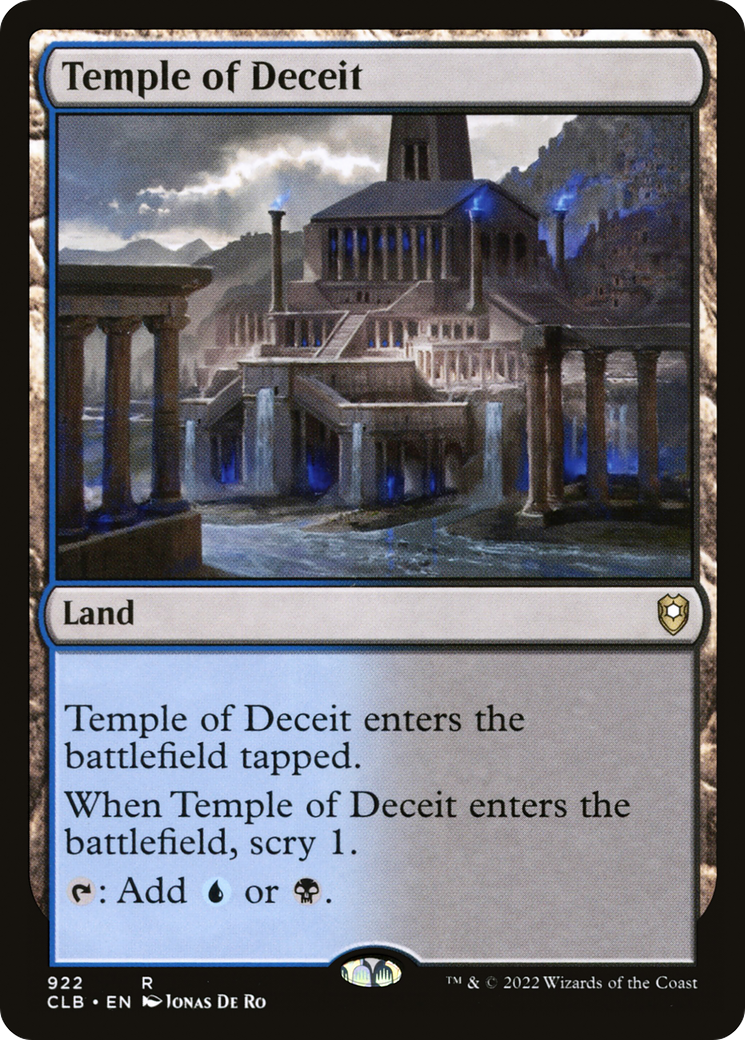 Temple of Deceit (922) - Commander Legends: Battle for Baldur's Gate