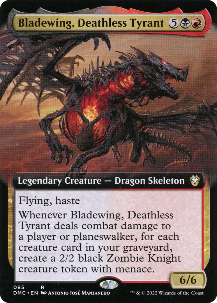 Bladewing, Deathless Tyrant (Extended Art) (085) - Dominaria United Commander