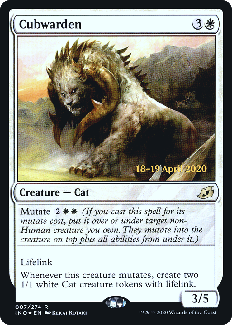Cubwarden (007) Foil - Ikoria: Lair of Behemoths Promos