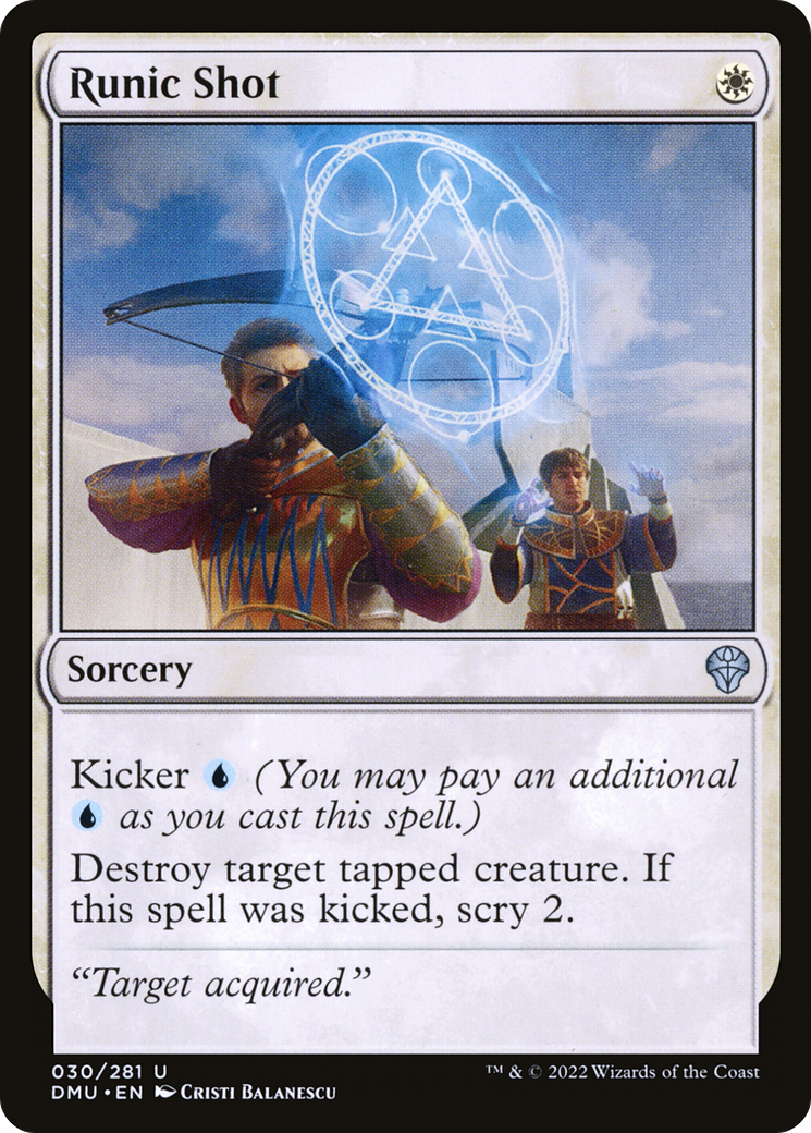 Runic Shot (030) Foil - Dominaria United