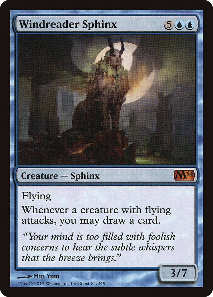 Windreader Sphinx (081) Foil - Magic 2014