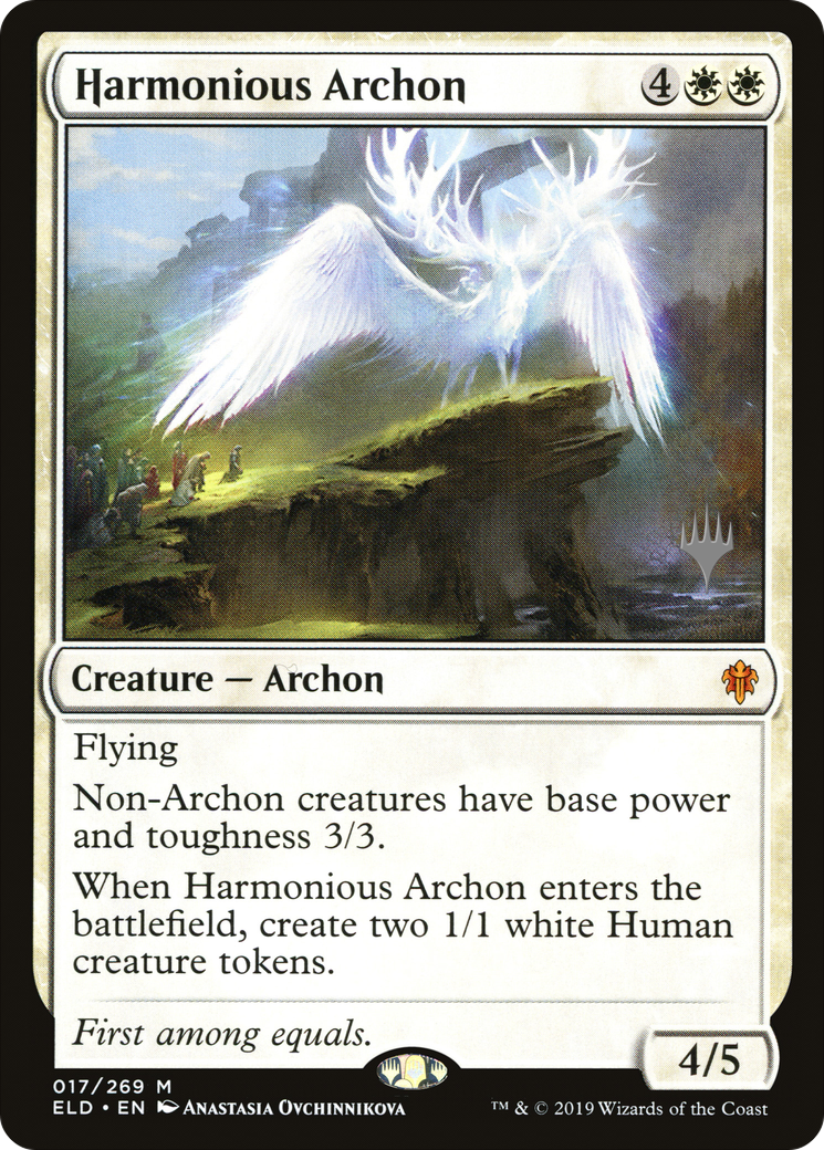 Harmonious Archon (17p) - Throne of Eldraine Promos