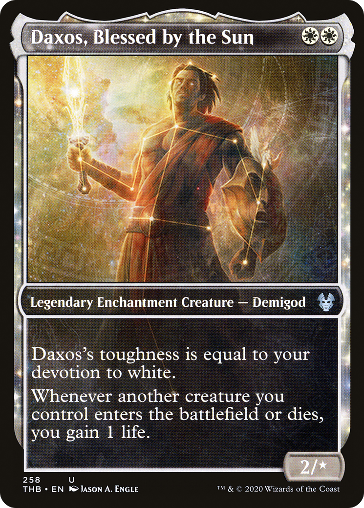 Daxos, Blessed by the Sun (Showcase) (258) Foil - Theros Beyond Death