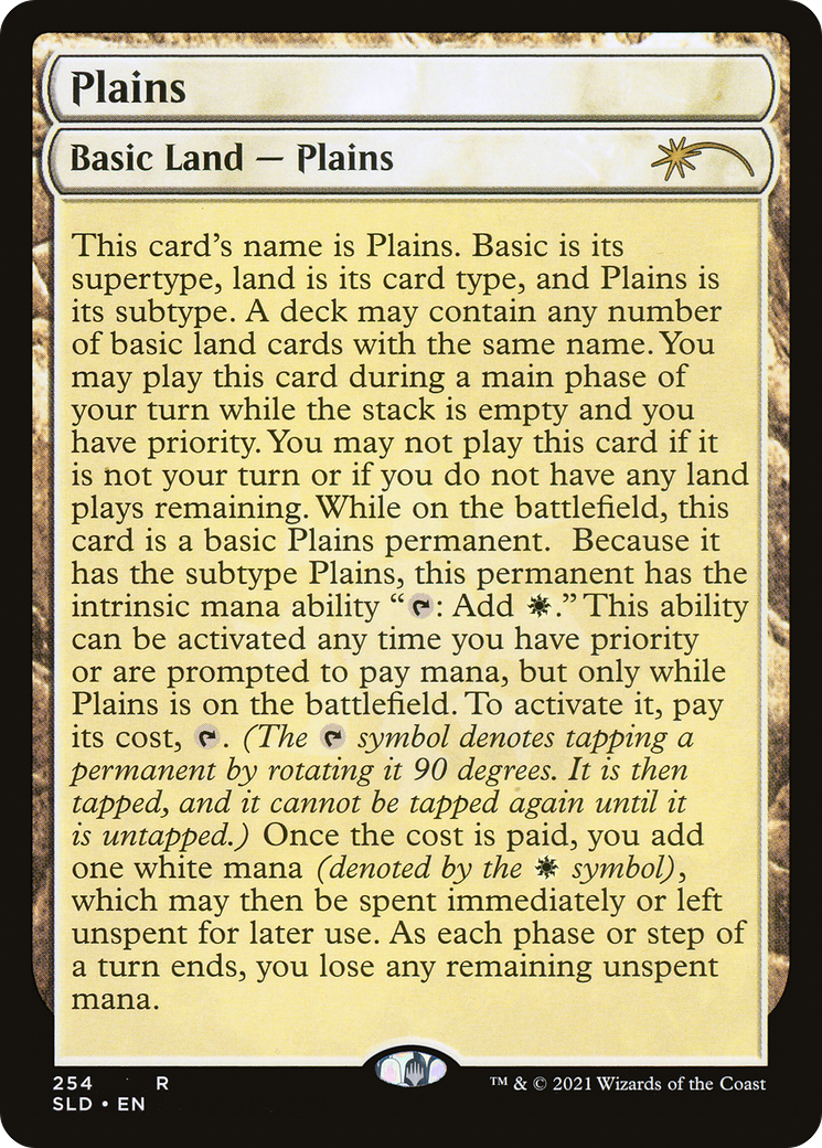 Plains (Full-Text Lands) (254) Foil - Secret Lair Drop