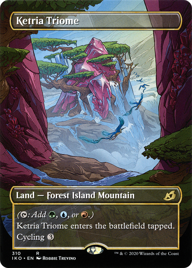 Ketria Triome (Showcase) (310) Foil - Ikoria: Lair of Behemoths