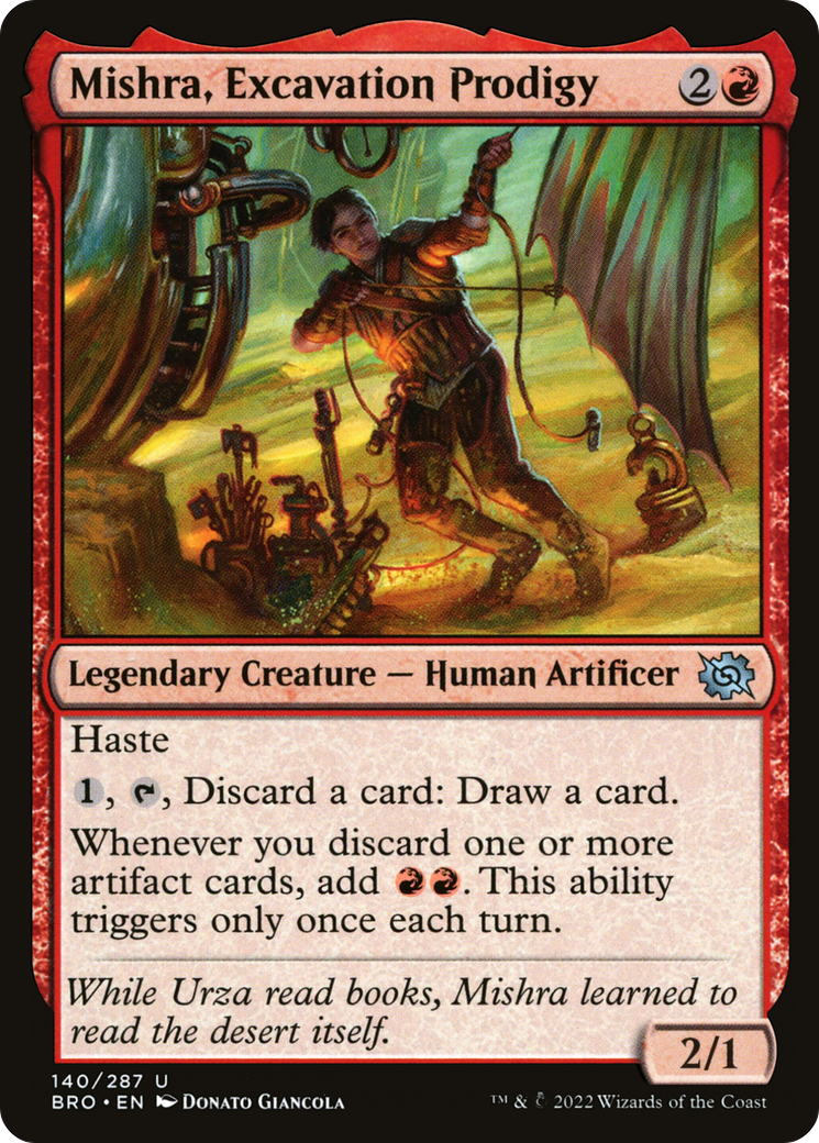 Mishra, Excavation Prodigy (140) Foil - The Brothers' War