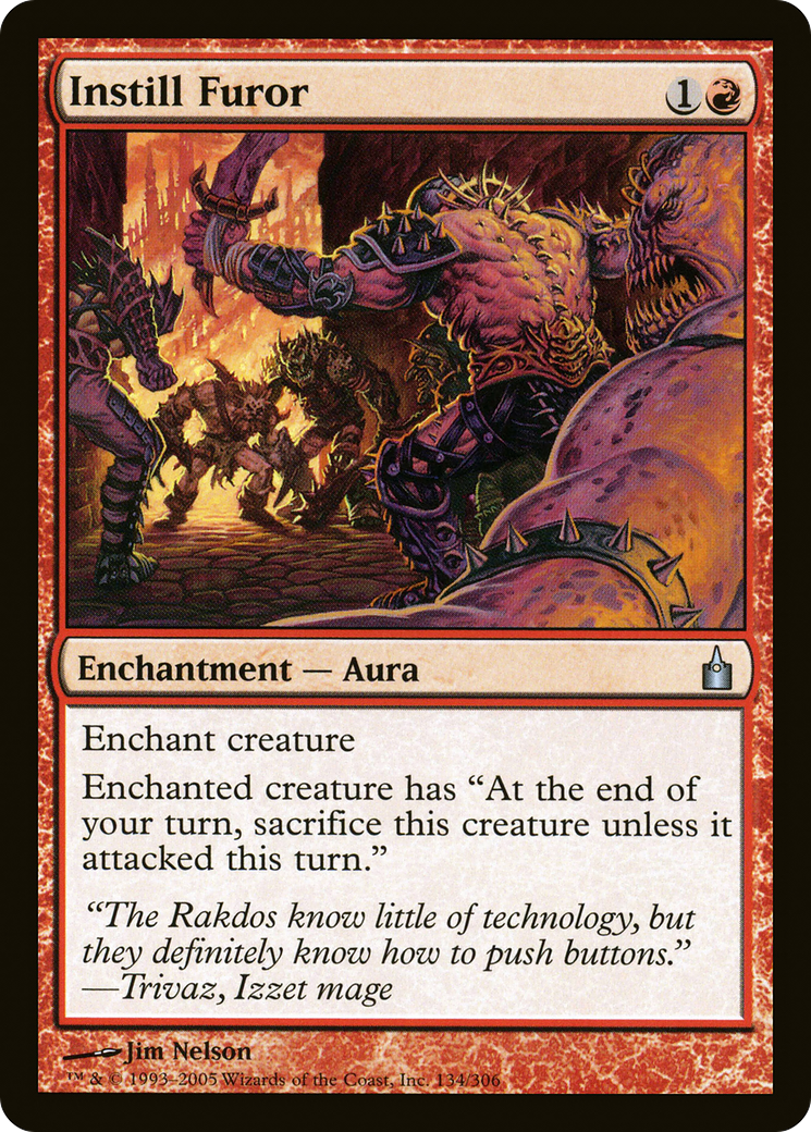 Instill Furor (134) Foil - Ravnica: City of Guilds