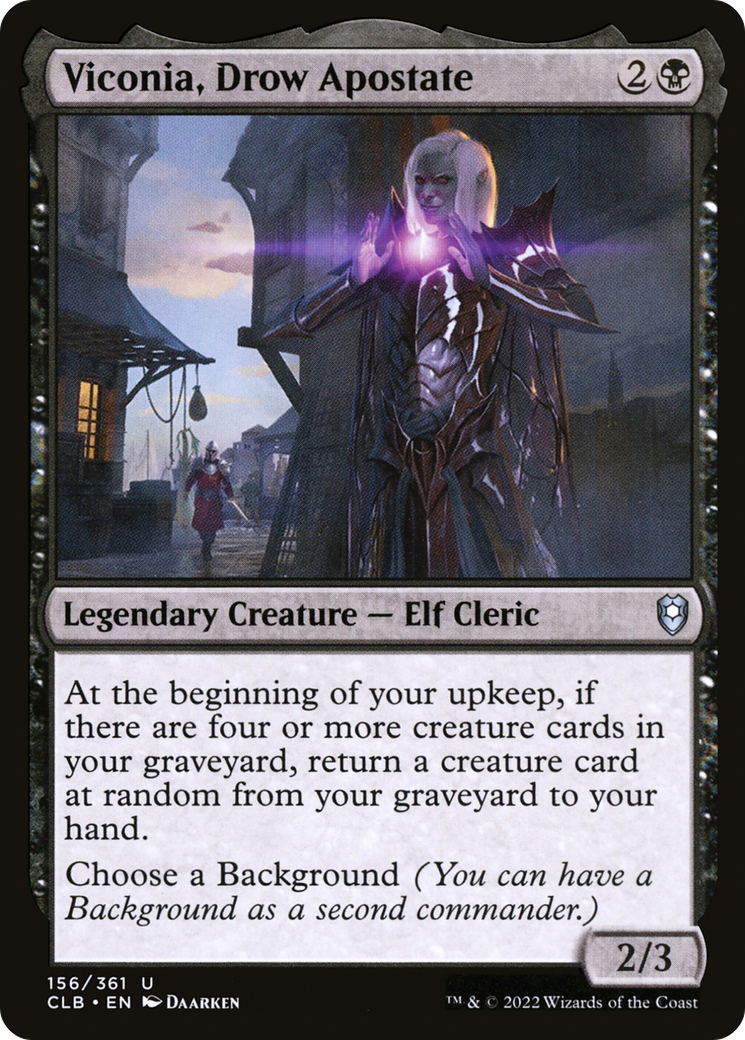 Viconia, Drow Apostate (156) - Commander Legends: Battle for Baldur's Gate