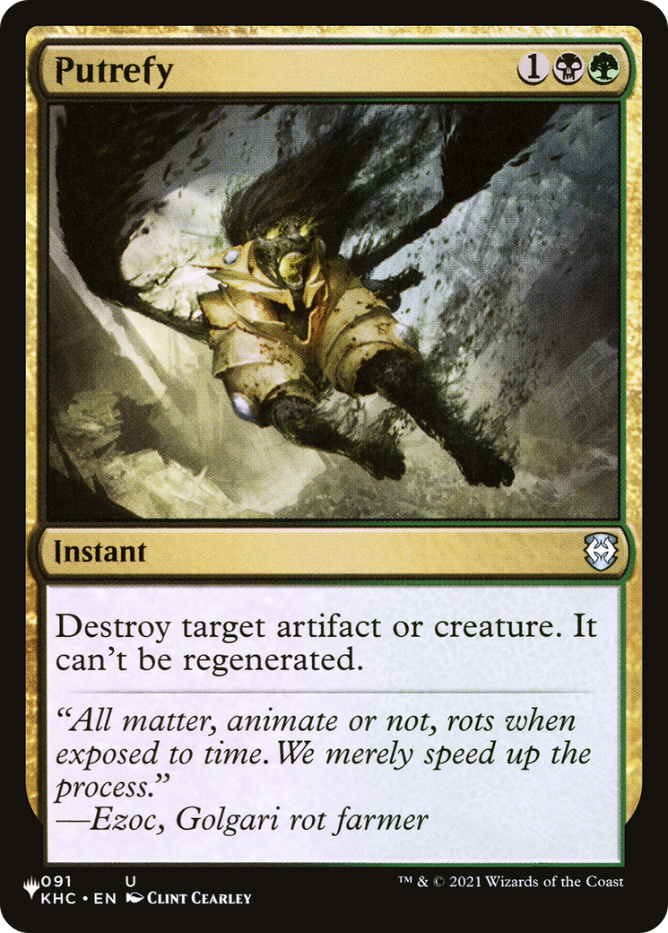 Putrefy (KHC-91) - The List