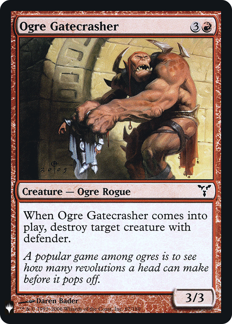 Ogre Gatecrasher (DIS-67) Foil - The List