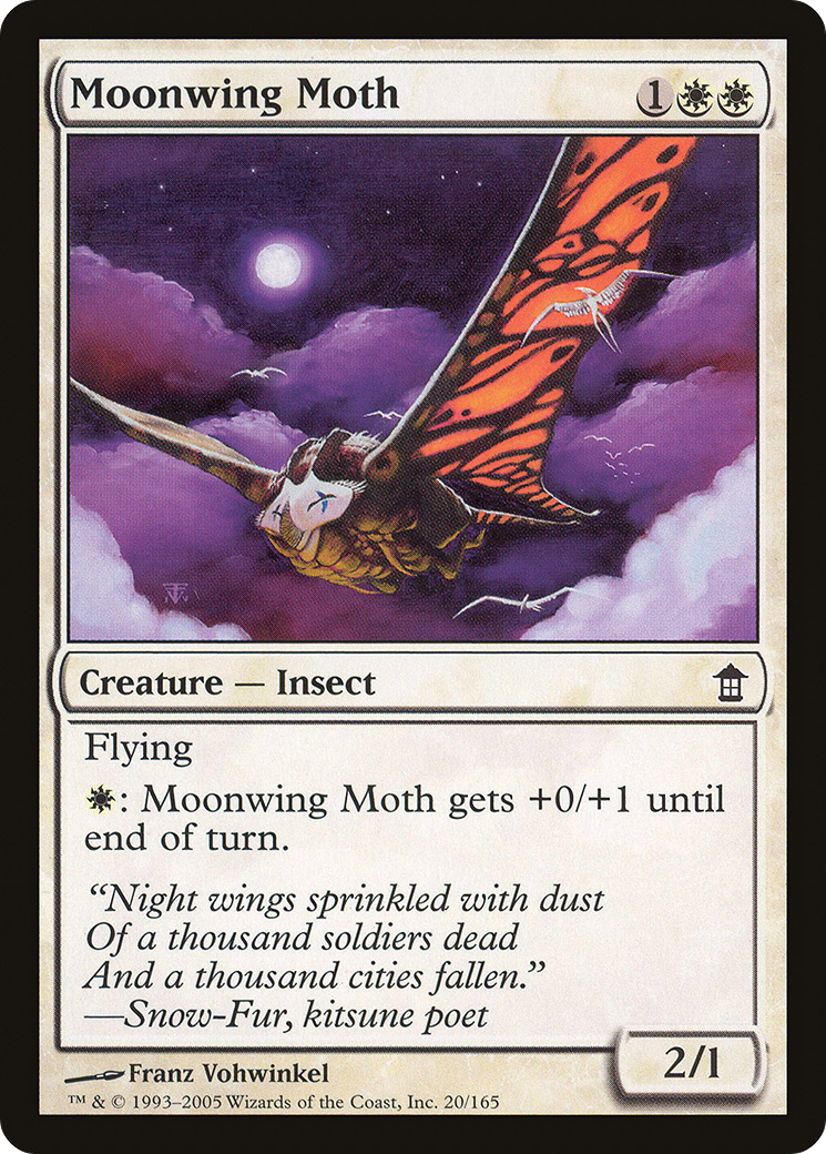 Moonwing Moth (020) Foil - Saviors of Kamigawa