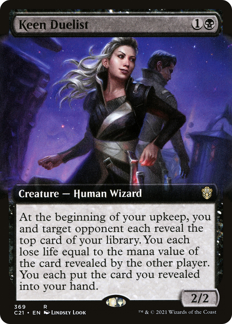 Keen Duelist (Extended Art) (369) - Commander 2021