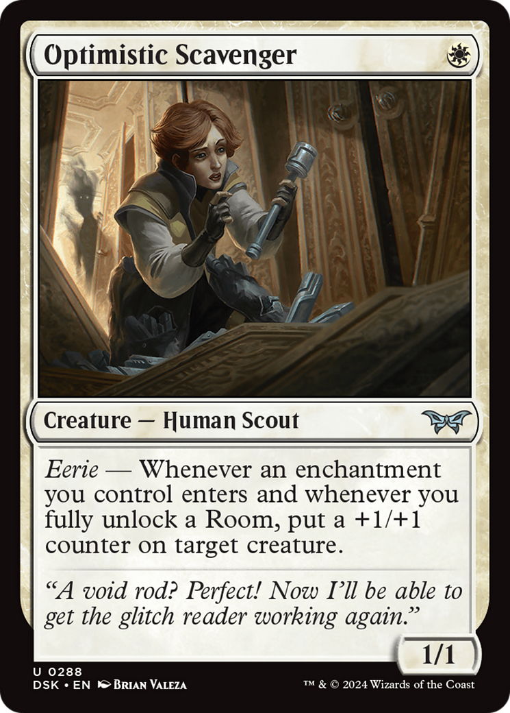 Optimistic Scavenger (288) Foil - Duskmourn: House of Horror