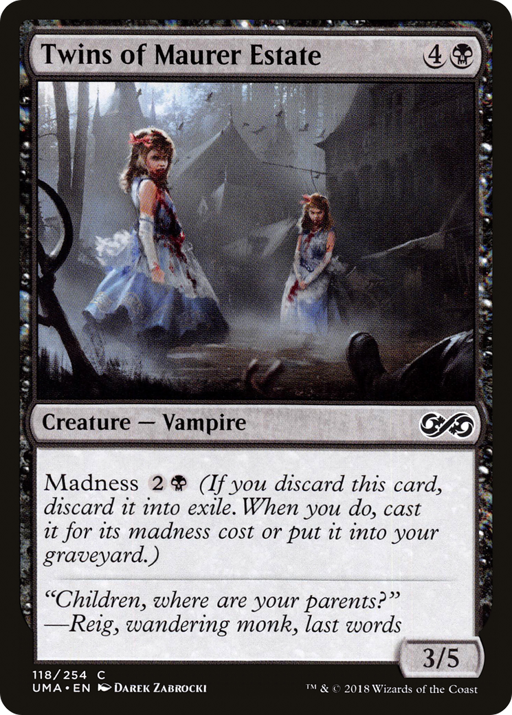 Twins of Maurer Estate (118) - Ultimate Masters Foil