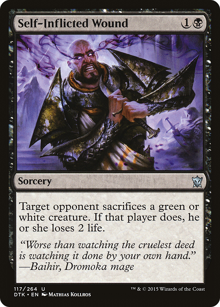 Self-Inflicted Wound (117) - Dragons of Tarkir