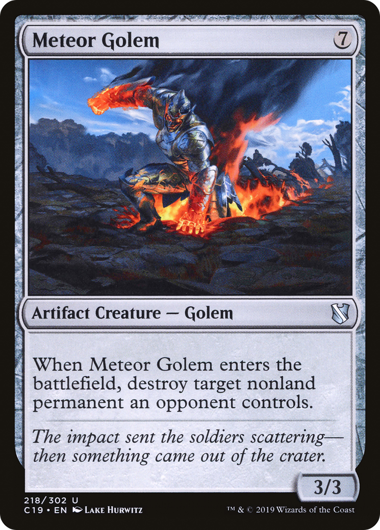 Meteor Golem (218) - Commander 2019