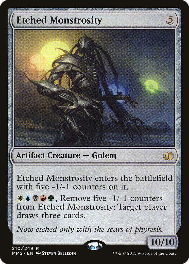 Etched Monstrosity (210) Foil - Modern Masters 2015